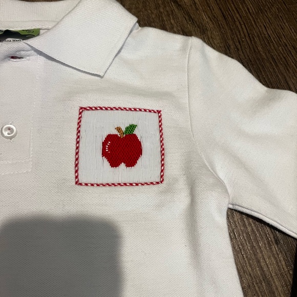 Stellybelly Long-Sleeve White Polo Shirt – Boys 4T – NWT - Picture 4 of 7